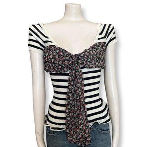 ANTHROPOLOGIE STRIPED KNIT TOP BY MOTH
